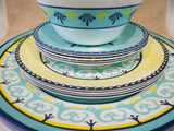 16-pc Corelle Signature SORRENTO DINNERWARE SET Mediterranean Italy Turquoise