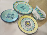 16-pc Corelle Signature SORRENTO DINNERWARE SET Mediterranean Italy Turquoise