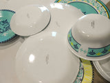 16-pc Corelle Signature SORRENTO DINNERWARE SET Mediterranean Italy Turquoise