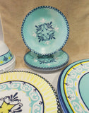 16-pc Corelle Signature SORRENTO DINNERWARE SET Mediterranean Italy Turquoise