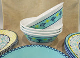 16-pc Corelle Signature SORRENTO DINNERWARE SET Mediterranean Italy Turquoise