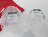 ❤️ NEW 2 Corelle SPLENDOR Acrylic DRINKWARE Beverage Glasses Red Grey 14 or 8-oz