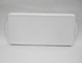 ❤️ Corelle SPLENDOR Melamine Plastic TIDBIT TRAY Serving 14.75 x 6.5 Red Gray Scrolls