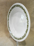 *HTF Corelle SPRING BLOSSOM GREEN 15-oz BOWL Flat Rimmed Floral Soup Plate