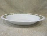*HTF Corelle SPRING BLOSSOM GREEN 15-oz BOWL Flat Rimmed Floral Soup Plate