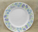 EUC Corelle Corning STARFLOWERS 10.75" DINNER PLATE Pastel Floral Blue Purple