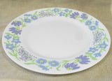 EUC Corelle Corning STARFLOWERS 10.75" DINNER PLATE Pastel Floral Blue Purple
