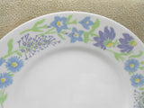 EUC Corelle Corning STARFLOWERS 10.75" DINNER PLATE Pastel Floral Blue Purple