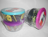 ❤️ NEW 8-pc PYREX STAR WARS 4 Cup Glass STORAGE BOWL SET w/Covers Darth Vader Yoda Chewbacca & Droids
