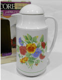 ❤️ NEW Corelle SUMMER BLUSH 1-Qt Thermal SERVING CARAFE Hot Cold Coffee Tea