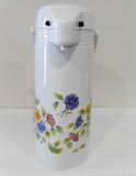 ❤️ NEW Corelle Corning SUMMER BLUSH 1-Qt PUMP CARAFE Thermal Hot Cold Coffee Tea