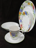 ❤️ NEW 5-pc Corelle SUMMER BLUSH Dinnerware PLACE SETTING Colorful Pansies Pansy