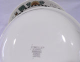 ❤️ Corelle SUNBLOSSOMS 1-Qt SERVING BOWL Vegetable Sandstone 8.5" BLACK RIM