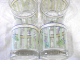 🌿4 Corelle Corning THYMELSS HERBS 12.5-oz ROCKS GLASSES Double Old Fashioned