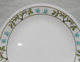 ❤️ Corelle TREE BIRD 8.5" LUNCH PLATE *NATURE Fluttering BLUE BIRDS Green Brown