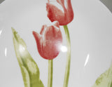 ❤️ Corelle TULIP BOUQUET UPick: Dinner OR Lunch Plate / Spring Green RED Blooms