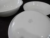 5-pc Corelle WINTER FROST WHITE Snack Set 2-Qt SERVING & 20-oz PASTA Soup BOWLS
