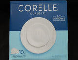❤️ NEW 10-pc WINTER FROST WHITE Dinnerware w/ Dinner Lunch Plates Bowls & Covers