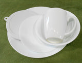 ❤️ NEW 30-pc Corelle WINTER FROST WHITE DINNERWARE SET w/ Mugs & Plastic Covers