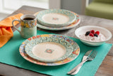 16-pc Corelle WATERCOLORS DINNERWARE SET Dinner Lunch PLATES BOWLS MUGS