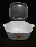 ❤️ NEW 2-pc CORNING Corelle P43 WILDFLOWER Petite Pan & COVER Lid Microwave Dish