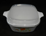 ❤️ NEW 2-pc CORNING Corelle P43 WILDFLOWER Petite Pan & COVER Lid Microwave Dish