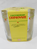 ❤️ NEW 4 Corelle WILDFLOWER 12-oz TUMBLER GLASSES 5.5" Drinkware *Orange Blossom