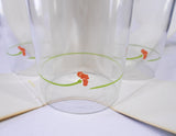 ❤️ NEW 4 Corelle WILDFLOWER 12-oz TUMBLER GLASSES 5.5" Drinkware *Orange Blossom