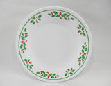 ❤️ NEW 1 Corelle WINTER HOLLY 6.75" BREAD PLATE 1991 Green Band Christmas Holiday