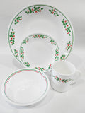 ❤️ NEW 1 Corelle WINTER HOLLY 18-oz SOUP BOWL Red Green 1991 Christmas Holiday