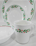 ❤️ NEW 1 Corelle WINTER HOLLY 18-oz SOUP BOWL Red Green 1991 Christmas Holiday