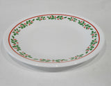 ❤️ Corelle WINTER HOLLY 6.75" BREAD Dessert PLATE *CHRISTMAS Holiday Red Green
