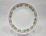 ❤️ Corelle WINTER HOLLY 6.75" BREAD Dessert PLATE *CHRISTMAS Holiday Red Green