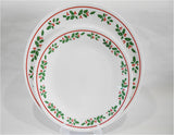 ❤️ Corelle WINTER HOLLY Choose: DINNER or LUNCH PLATE Christmas Holiday Red Green
