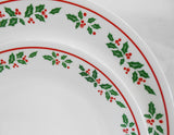 ❤️ Corelle WINTER HOLLY Choose: DINNER or LUNCH PLATE Christmas Holiday Red Green