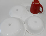 ❤️ NEW 17-pc Corelle WINTER HOLLY Dinnerware Set CHRISTMAS Holidays Red Band