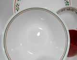 ❤️ NEW 17-pc Corelle WINTER HOLLY Dinnerware Set CHRISTMAS Holidays Red Band