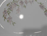 Corelle WISTERIA 12x10 SERVING PLATTER Plate Light Purple Swirled Fluted Rim