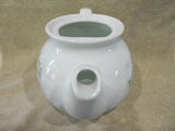 NO LID - CORELLE WISTERIA 1-Qt TEAPOT Porcelain Purple Floral & Vines Swirls