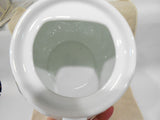NO LID - CORELLE WISTERIA 1-Qt TEAPOT Porcelain Purple Floral & Vines Swirls