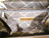 ❤️ WRANGLER Southwestern Print Canvas Bag / Tote Purse Crossbody 10.5" x 8.5"