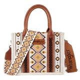 ❤️ WRANGLER Southwestern Print Canvas Bag / Tote Purse Crossbody 10.5" x 8.5"