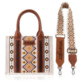 ❤️ WRANGLER Southwestern Print Canvas Bag / Tote Purse Crossbody 10.5" x 8.5"