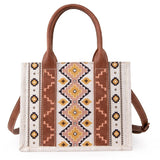 ❤️ WRANGLER Southwestern Print Canvas Bag / Tote Purse Crossbody 10.5" x 8.5"
