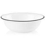 ❤️ 1 Corelle BLACK RIM 18-oz SOUP Cereal  BOWL *Inked Poppy Brasserie Cusco Paloma