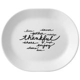 ❤️ Corelle CELEBRATIONS THANKFUL Serving Piece >>Choose: PLATTER or 2-Qt BOWL