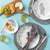 CORELLE LUMOS *Choose: 10 1/4" DINNER or 8 1/2" LUNCH PLATE *Muted Gray Yellow Blue Purple