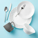 Corelle FARMSTEAD GRAY *Choose: 11" DINNER or 8 1/2" LUNCH PLATE *Grey Farmhouse Curtains