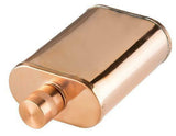 *New JACOB BROMWELL 9-oz VERMONTER FLASK 4 x 3 Screw Top Authentic Pure Copper