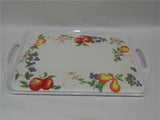 Corelle CHUTNEY Fruit Melamine RECTANGULAR TRAY Serving 19 x 11 Colorful Harvest